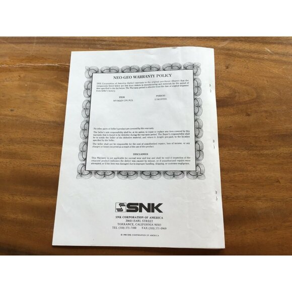 Neo-Geo System Universal Conversion Kit Installation Manual - Picture 3 of 4